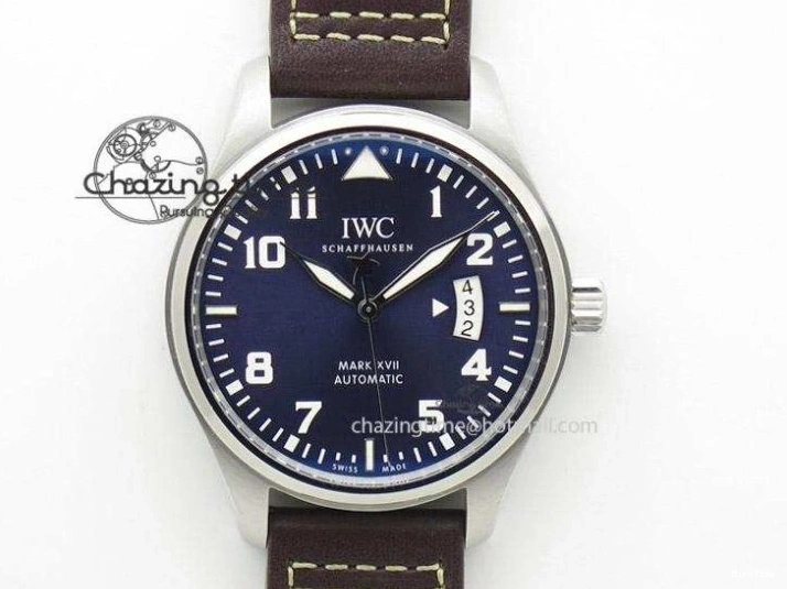 MIROTIME 0306 GoodFit Big Pilot Real PR IW500912 ZF Best Edition Black Dial On Black Leather Strap A 7287